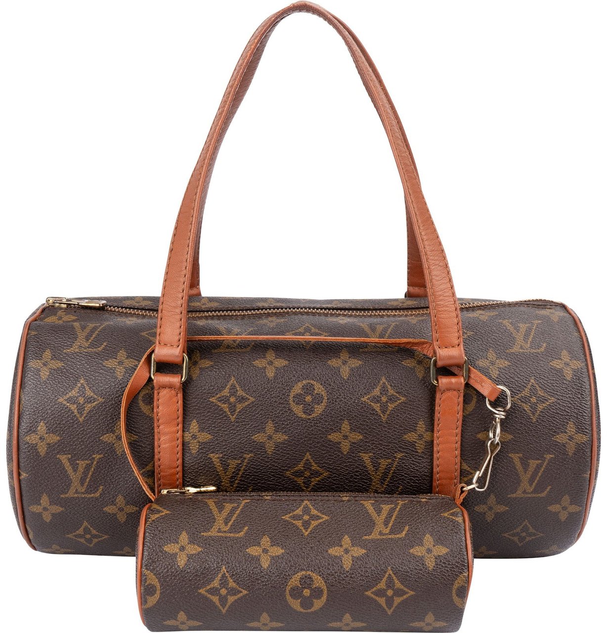 Louis Vuitton Monogram Canvas Papillon Set Handbag Bruin
