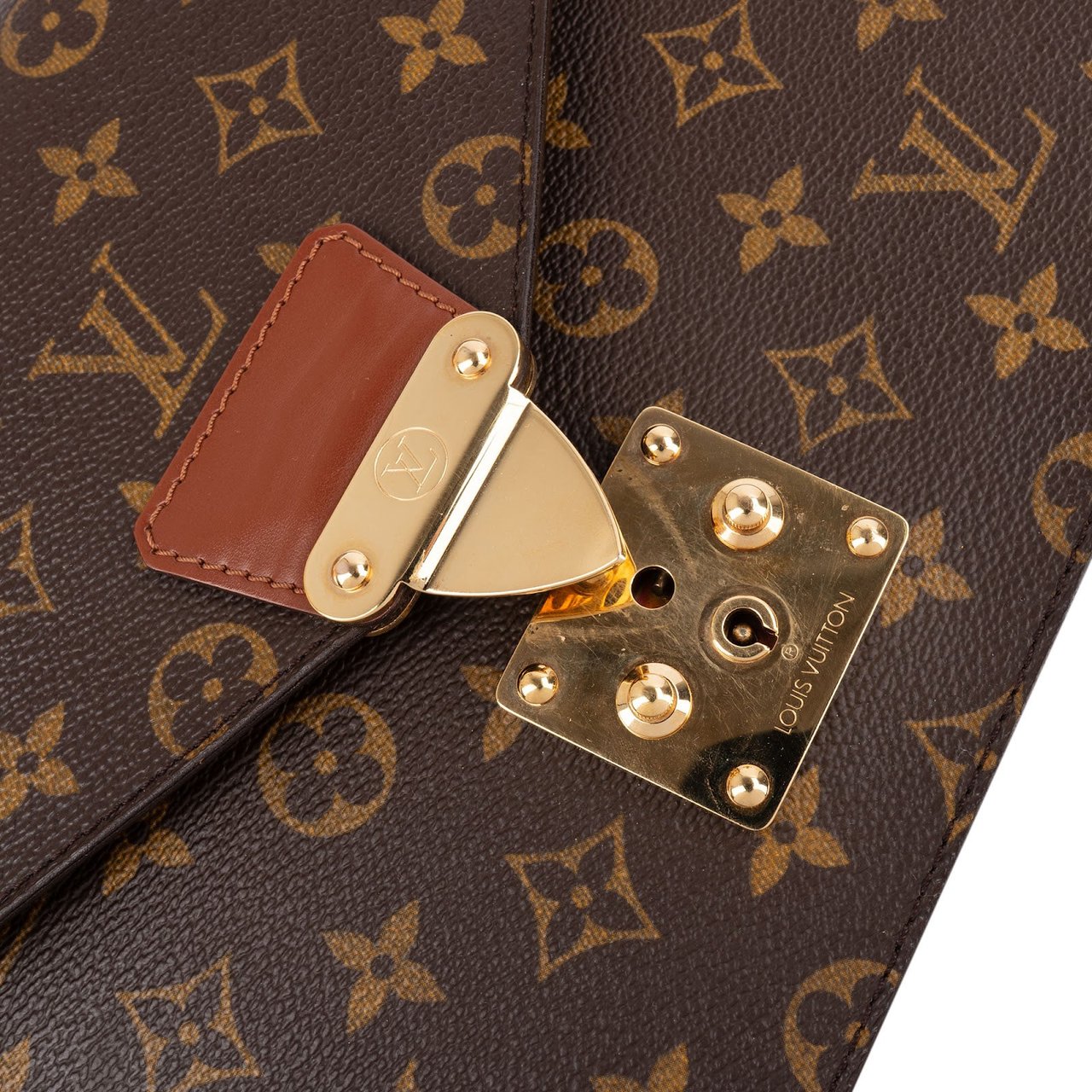 Louis Vuitton Monogram Canvas Concorde Handbag Bruin