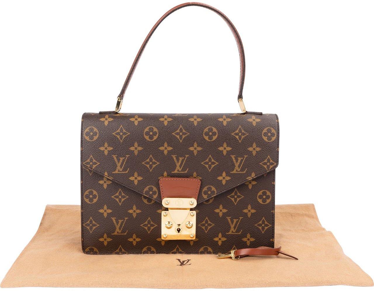 Louis Vuitton Monogram Canvas Concorde Handbag Bruin