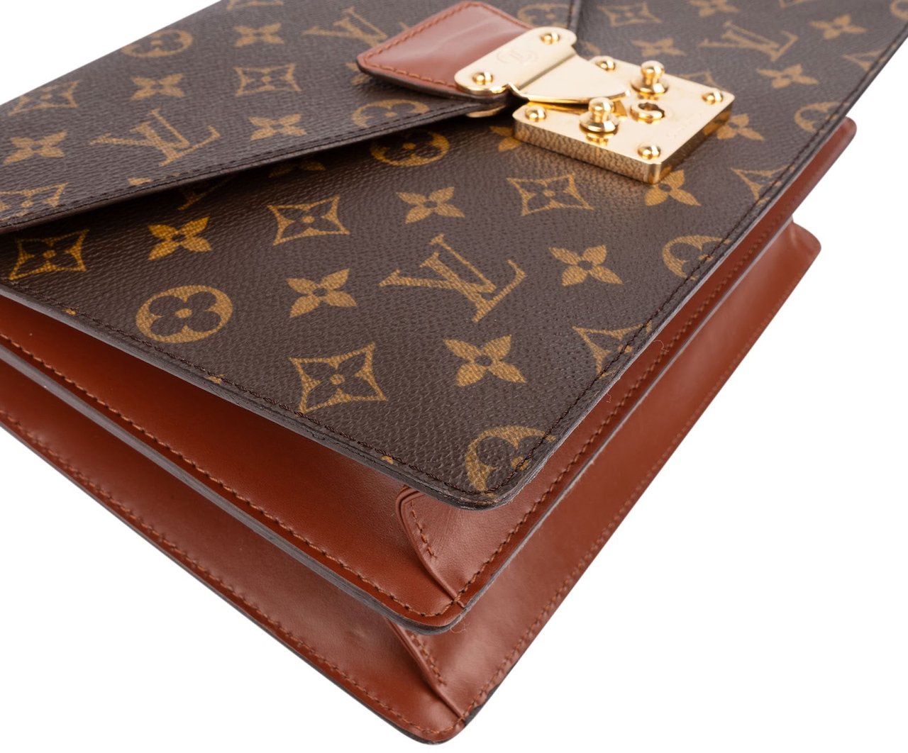 Louis Vuitton Monogram Canvas Concorde Handbag Bruin
