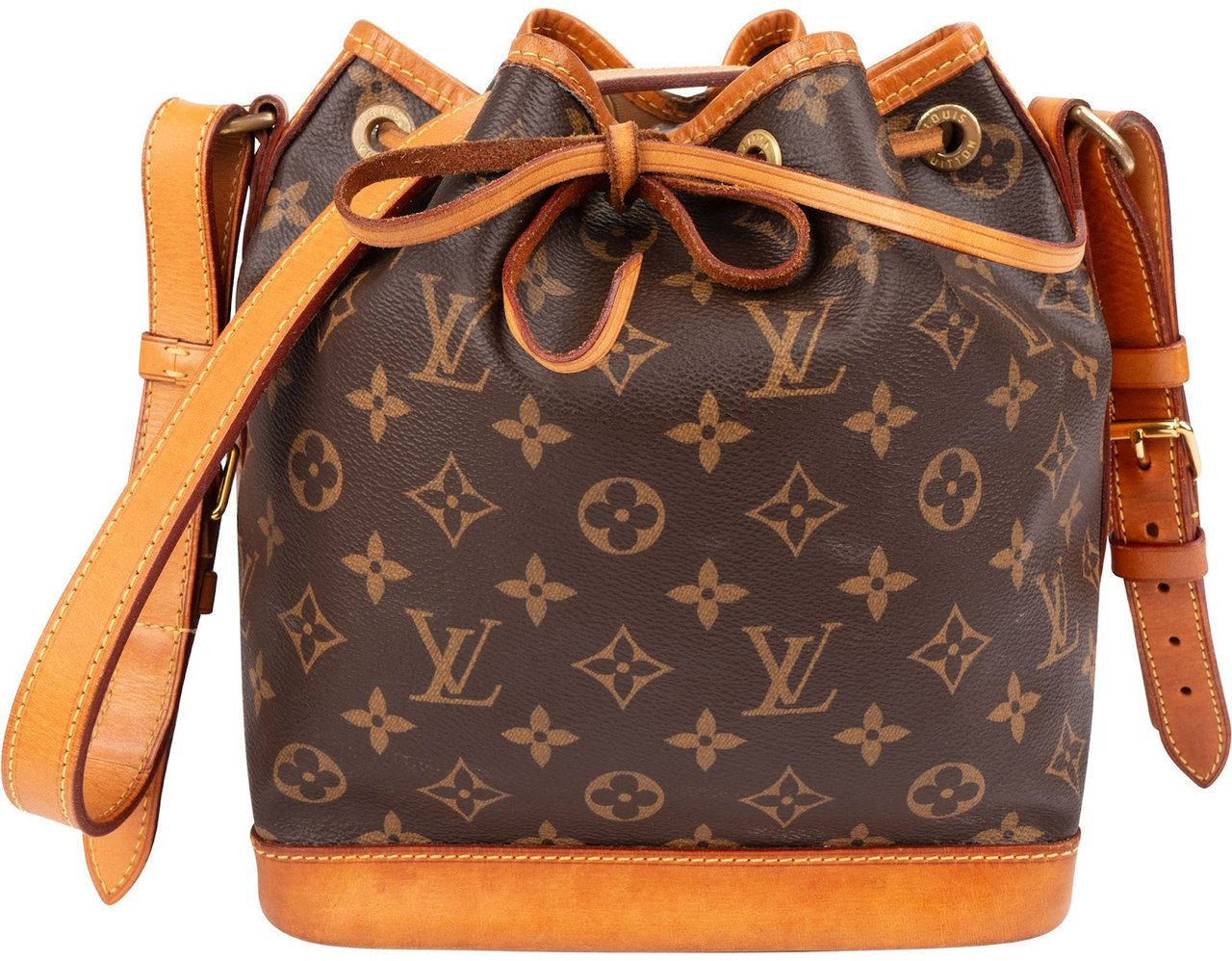 Louis Vuitton Monogram Canvas Sac Noé BB Crossbody Bag Bruin