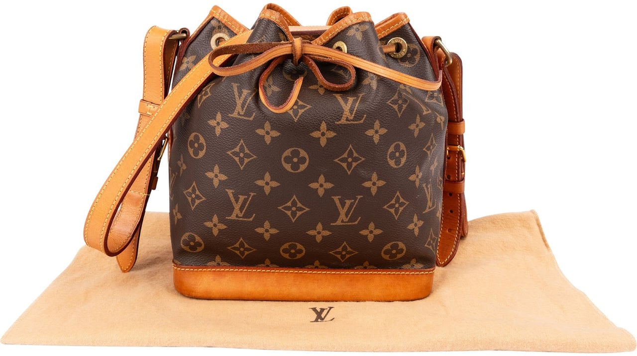 Louis Vuitton Monogram Canvas Sac Noé BB Crossbody Bag Bruin