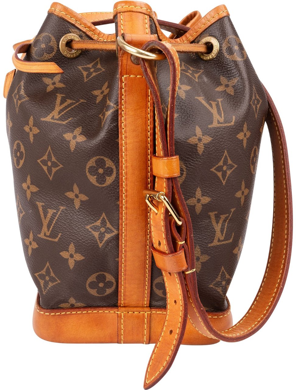 Louis Vuitton Monogram Canvas Sac Noé BB Crossbody Bag Bruin