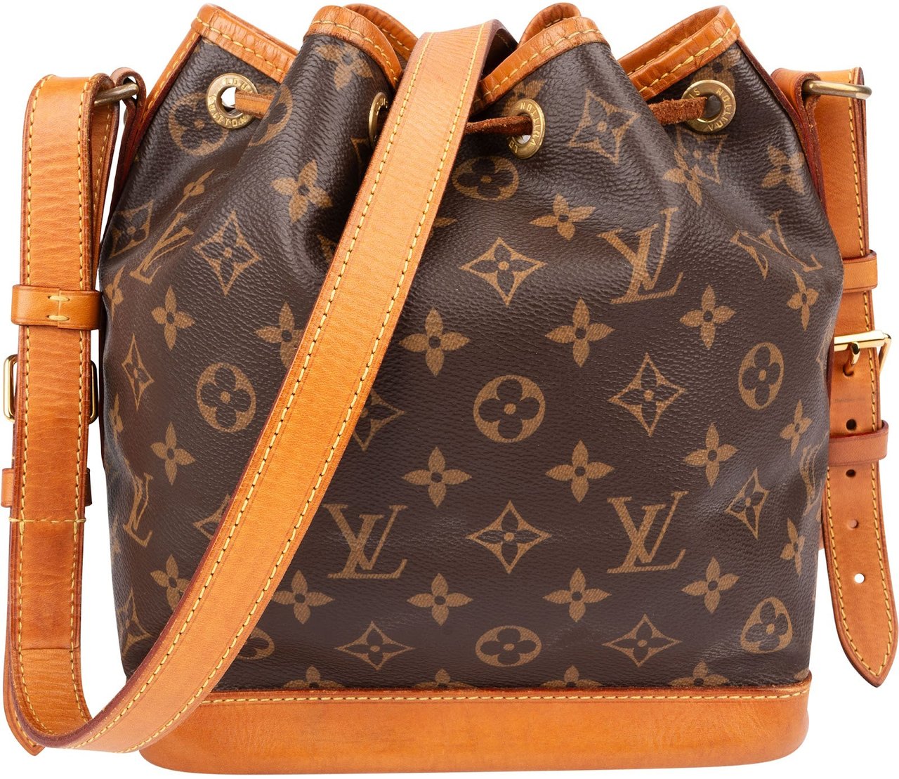 Louis Vuitton Monogram Canvas Sac Noé BB Crossbody Bag Bruin