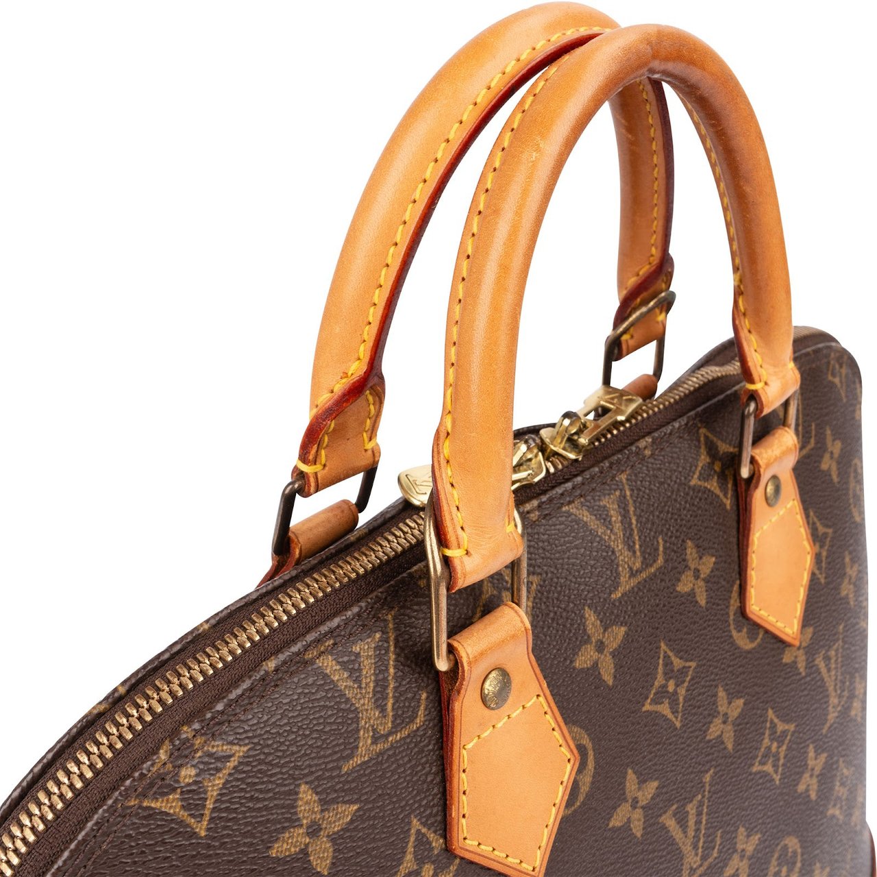 Louis Vuitton Monogram Canvas Alma PM Handbag Bruin