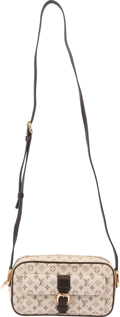 Louis Vuitton Monogram Mini Lin Juliette Crossbody Bag Donkergrijs
