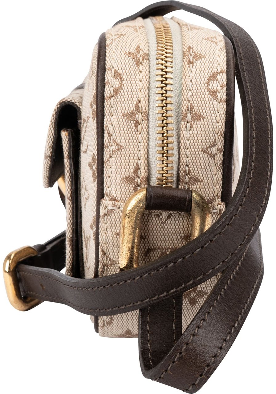 Louis Vuitton Monogram Mini Lin Juliette Crossbody Bag Donkergrijs
