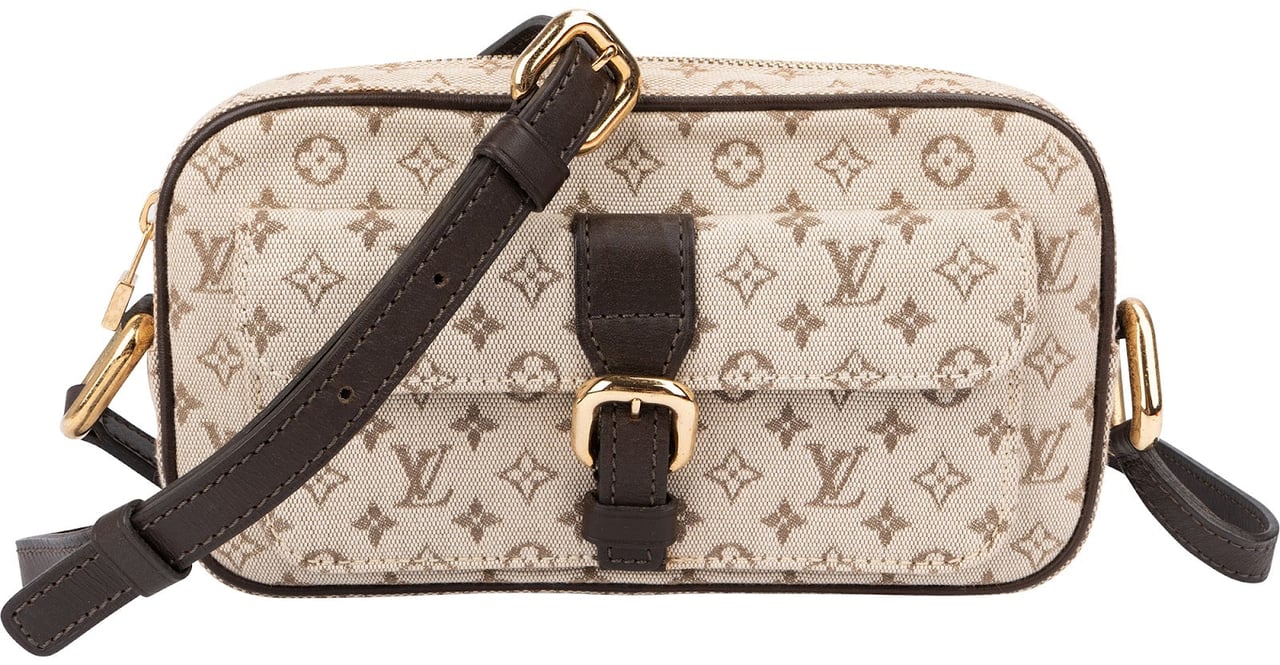 Louis Vuitton Monogram Mini Lin Juliette Crossbody Bag Donkergrijs