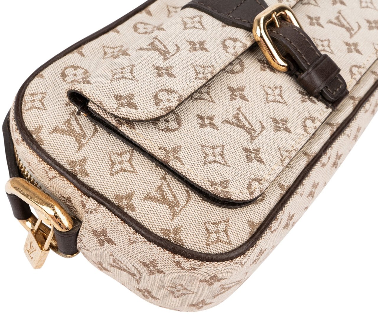 Louis Vuitton Monogram Mini Lin Juliette Crossbody Bag Donkergrijs