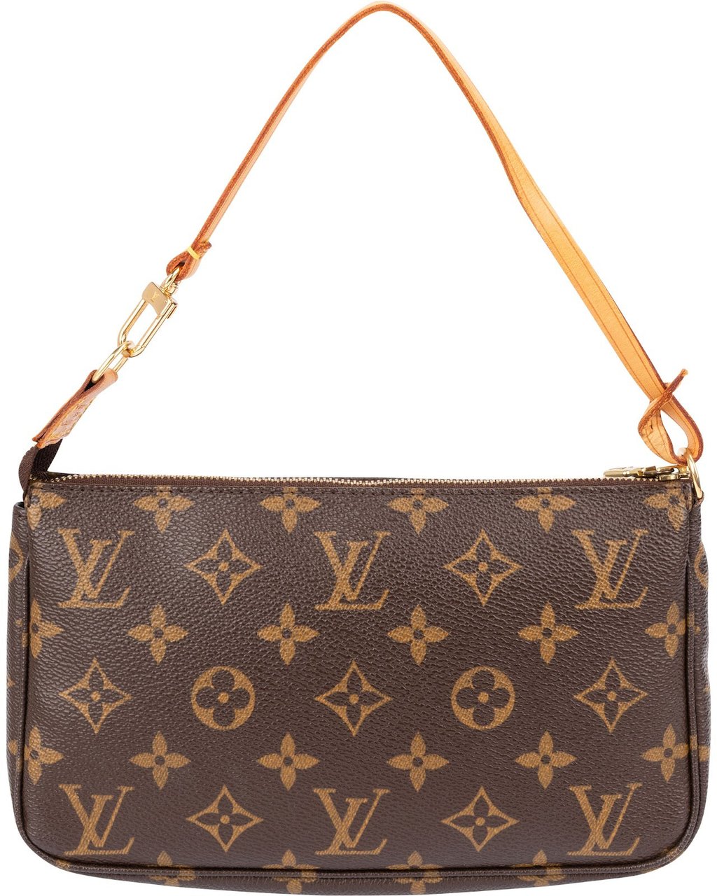 Louis Vuitton Monogram Canvas Pochette Accessoires Handbag Bruin