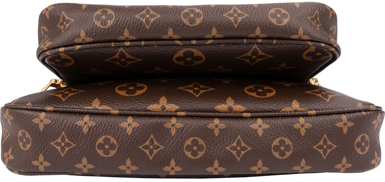 Louis Vuitton Monogram Canvas Multi Pochette Accessoires Crossbody Bag Bruin