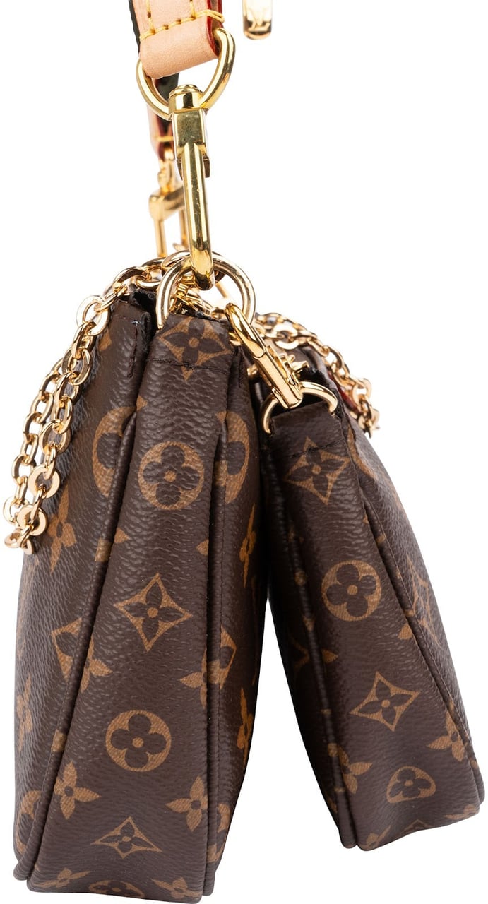 Louis Vuitton Monogram Canvas Multi Pochette Accessoires Crossbody Bag Bruin