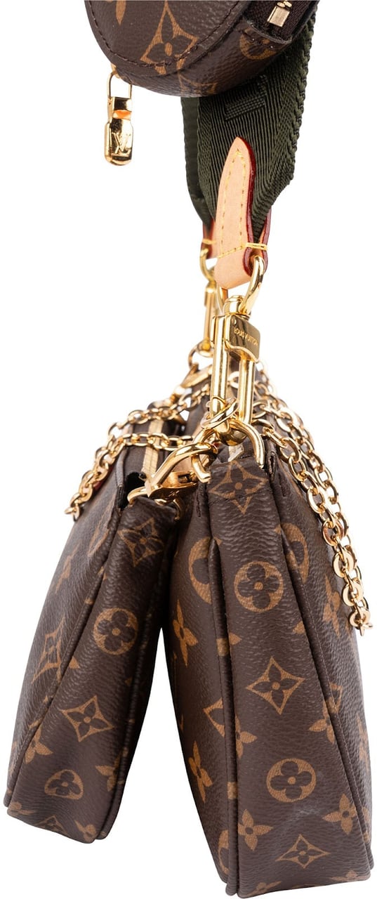Louis Vuitton Monogram Canvas Multi Pochette Accessoires Crossbody Bag Bruin