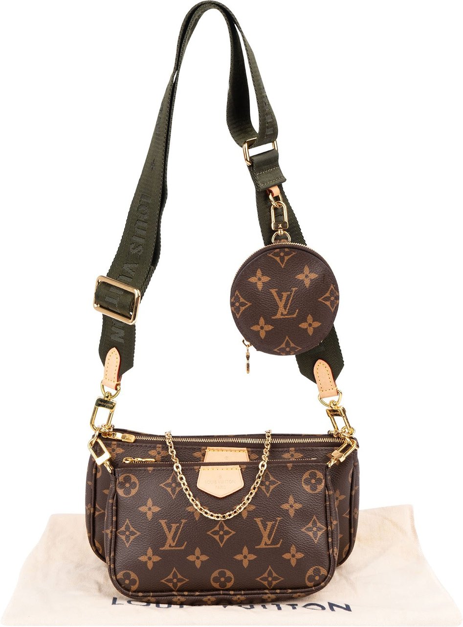 Louis Vuitton Monogram Canvas Multi Pochette Accessoires Crossbody Bag Bruin