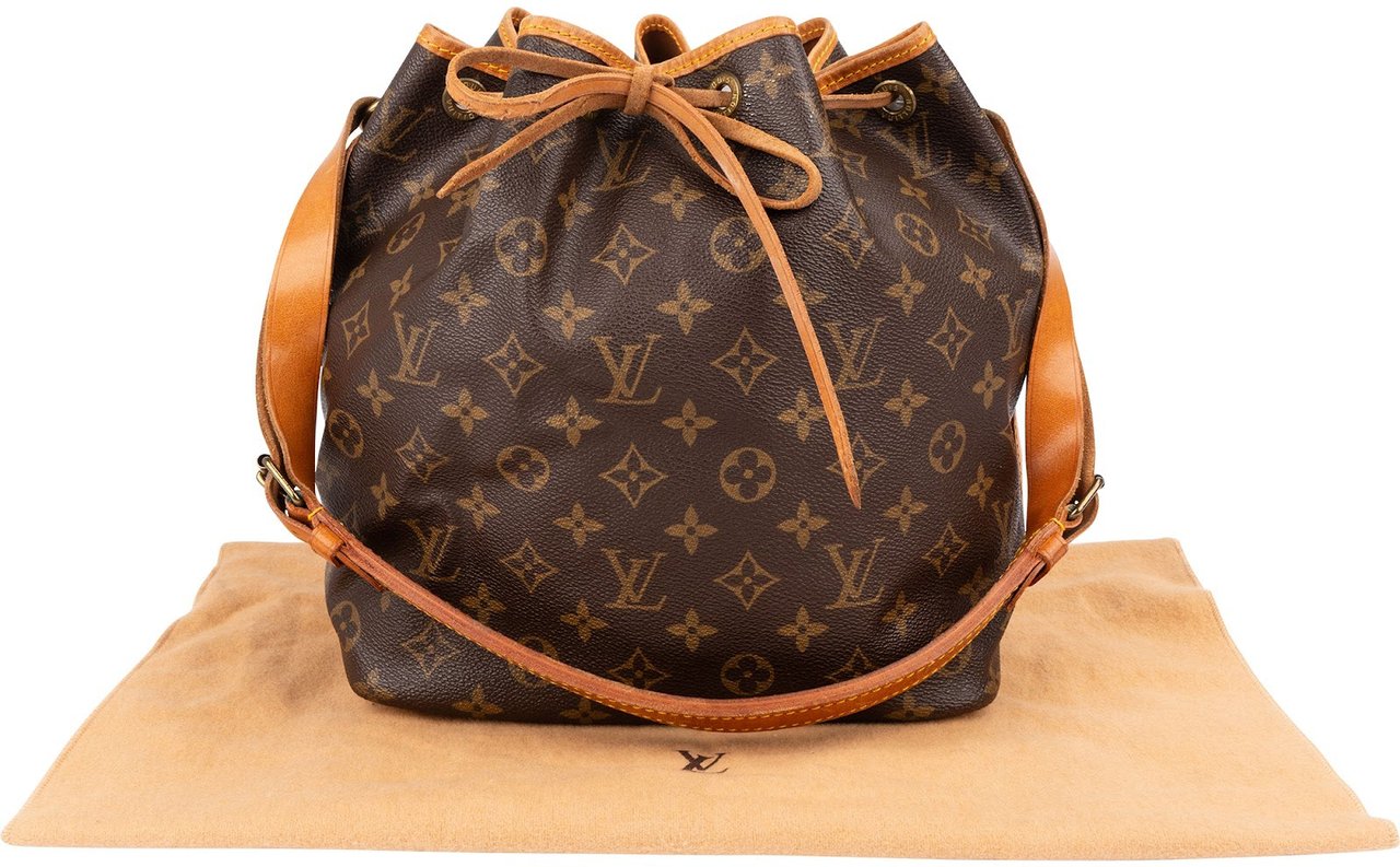 Louis Vuitton Monogram Canvas Sac Noé Petit Shoulder Bag Bruin