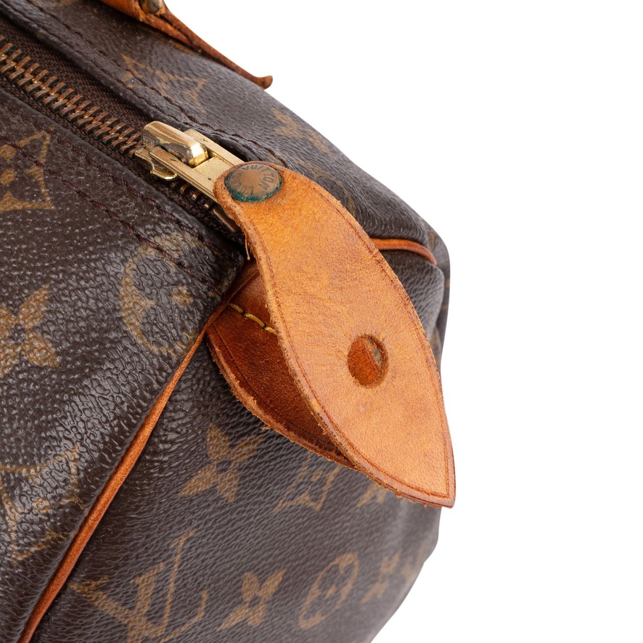 Louis Vuitton Monogram Canvas Speedy 25 Handbag Bruin