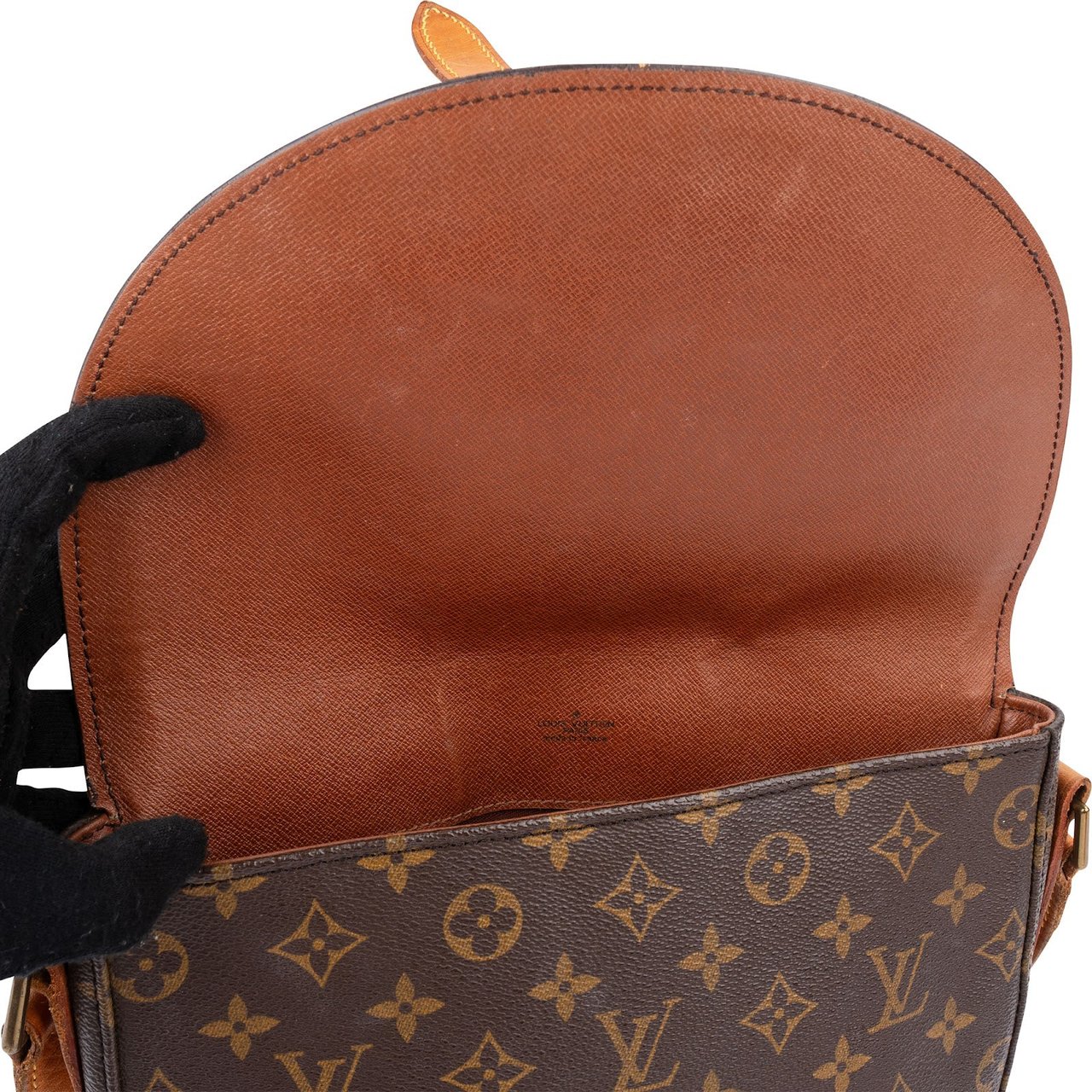 Louis Vuitton Monogram Canvas Chantilly GM Crossbody Bag Bruin