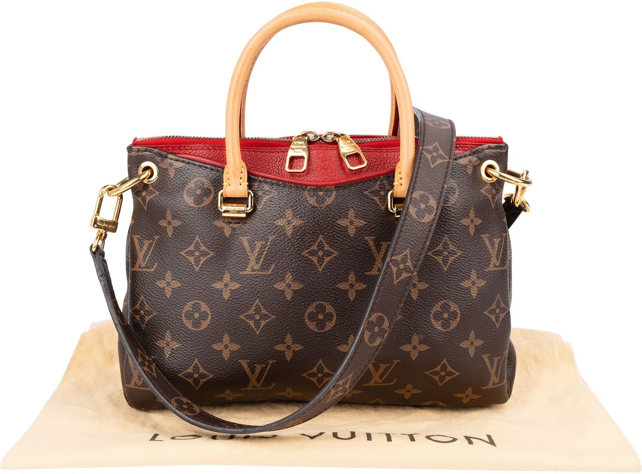 Louis Vuitton Monogram Canvas Pallas BB Handbag Bruin