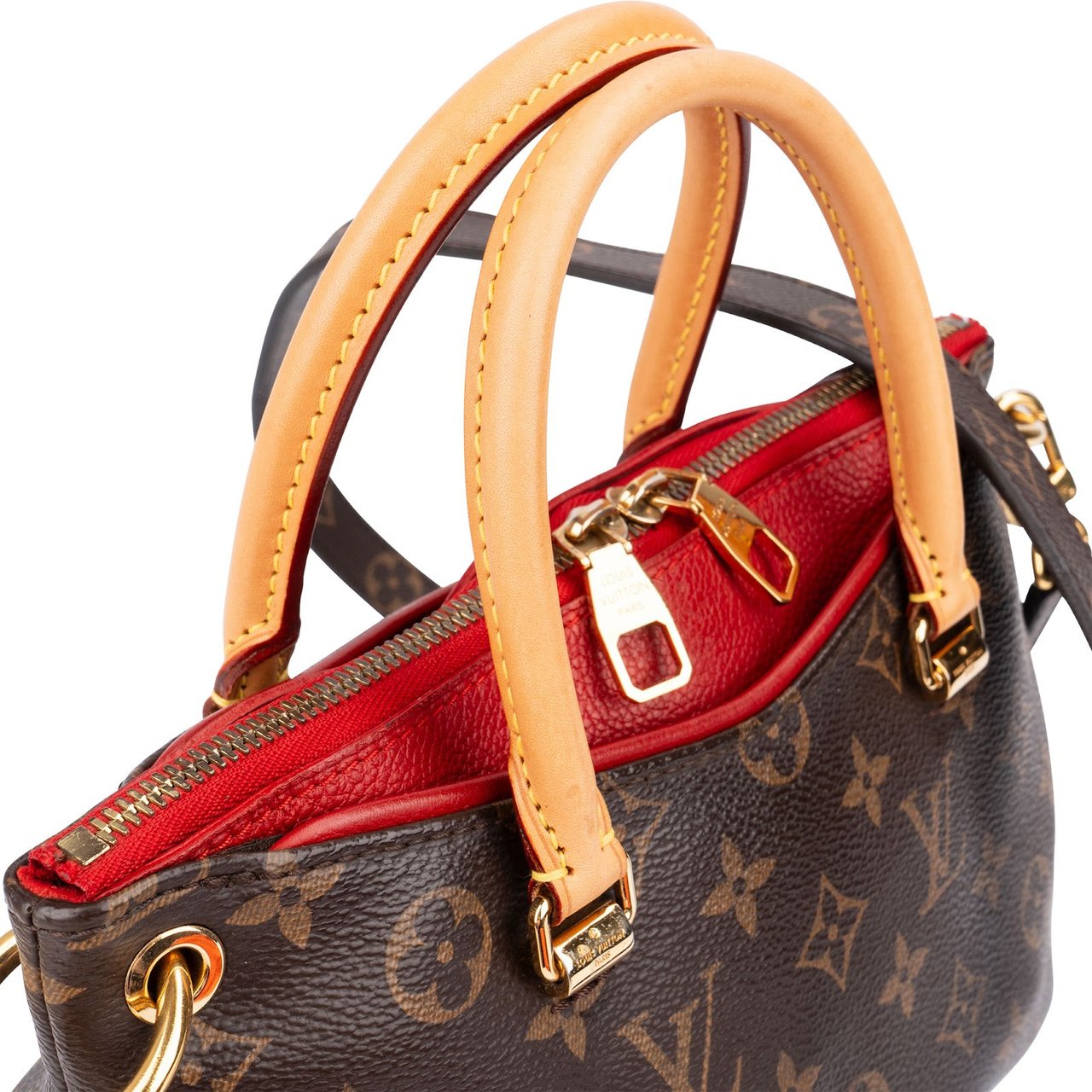 Louis Vuitton Monogram Canvas Pallas BB Handbag Bruin