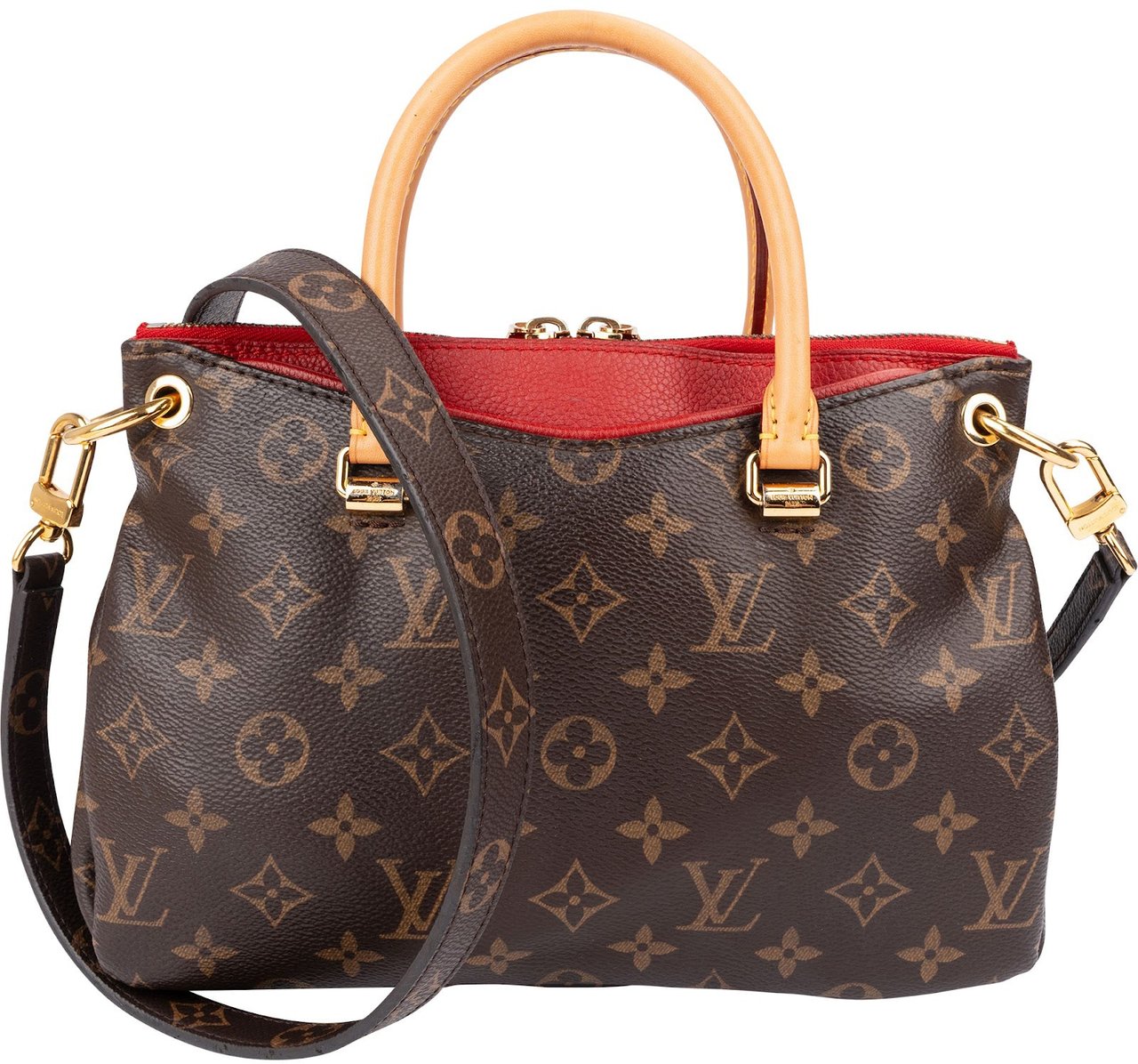 Louis Vuitton Monogram Canvas Pallas BB Handbag Bruin