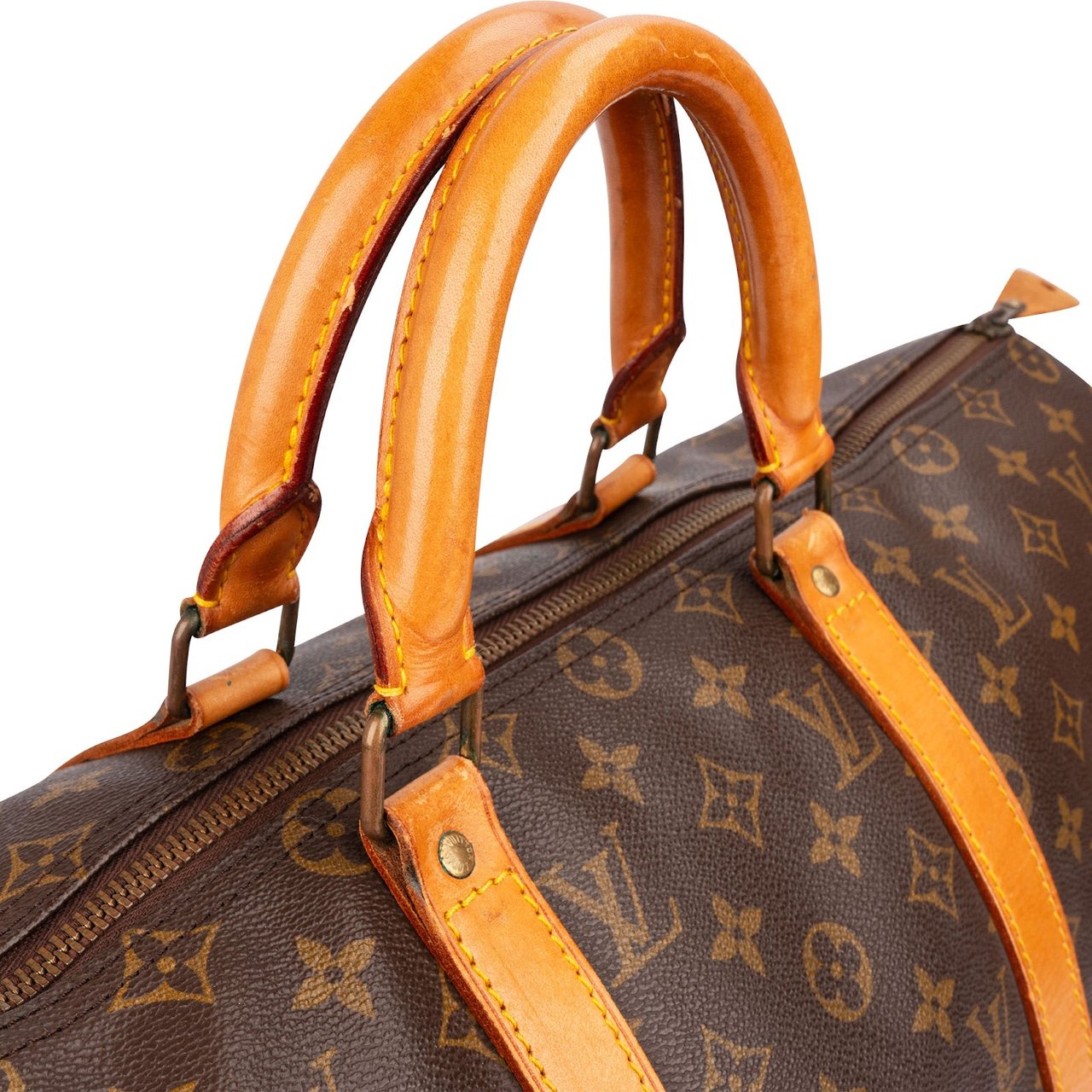 Louis Vuitton Monogram Canvas Keepall 50 Travel Bag Bruin