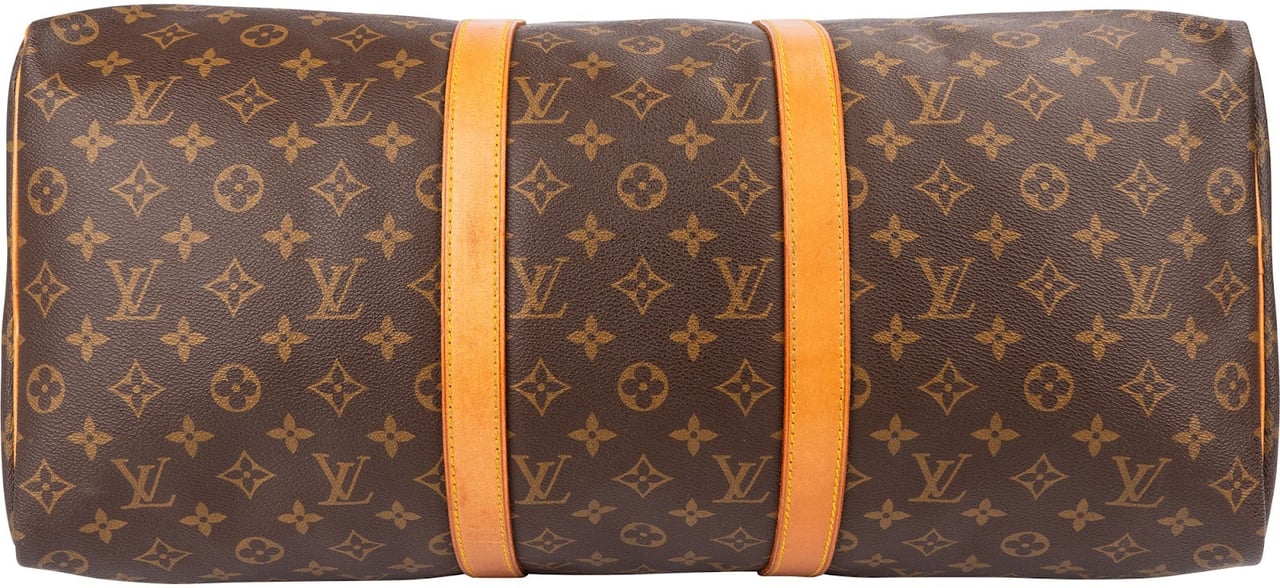 Louis Vuitton Monogram Canvas Keepall 50 Travel Bag Bruin