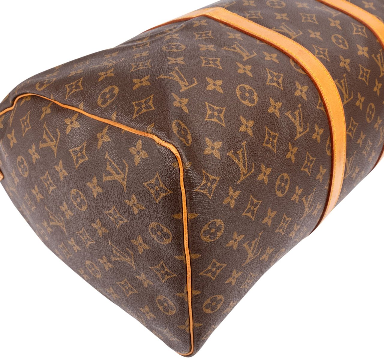 Louis Vuitton Monogram Canvas Keepall 50 Travel Bag Bruin