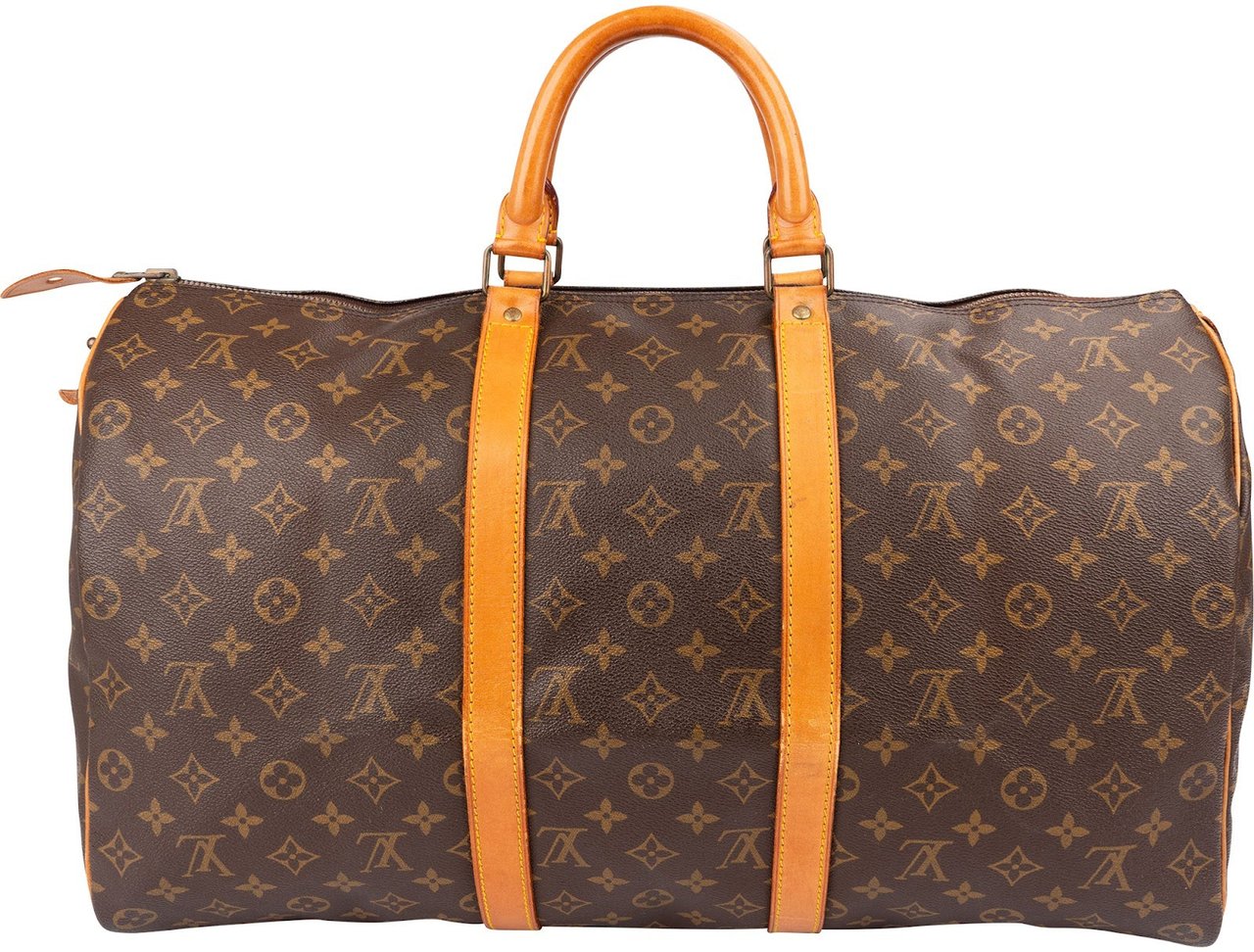 Louis Vuitton Monogram Canvas Keepall 50 Travel Bag Bruin