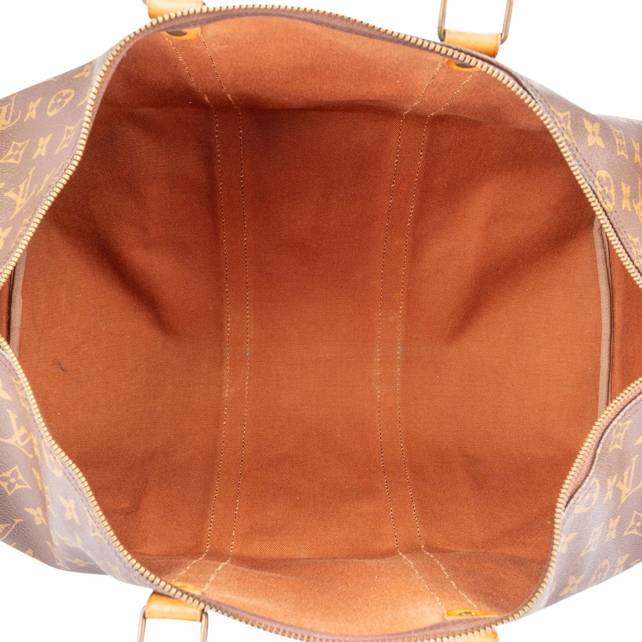 Louis Vuitton Monogram Canvas Keepall 50 Travel Bag Bruin