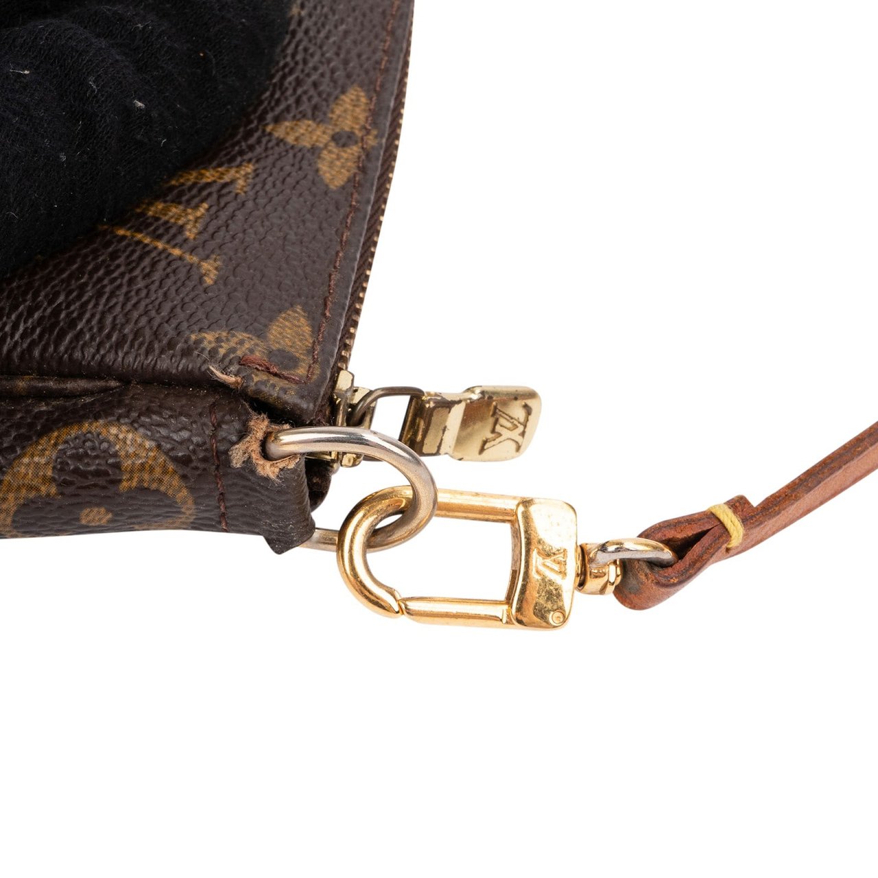 Louis Vuitton Monogram Canvas Pochette Accessoires Handbag Bruin
