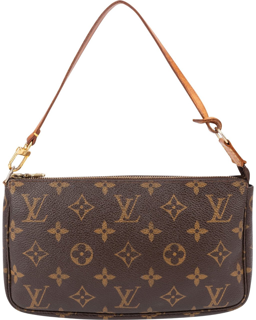 Louis Vuitton Monogram Canvas Pochette Accessoires Handbag Bruin