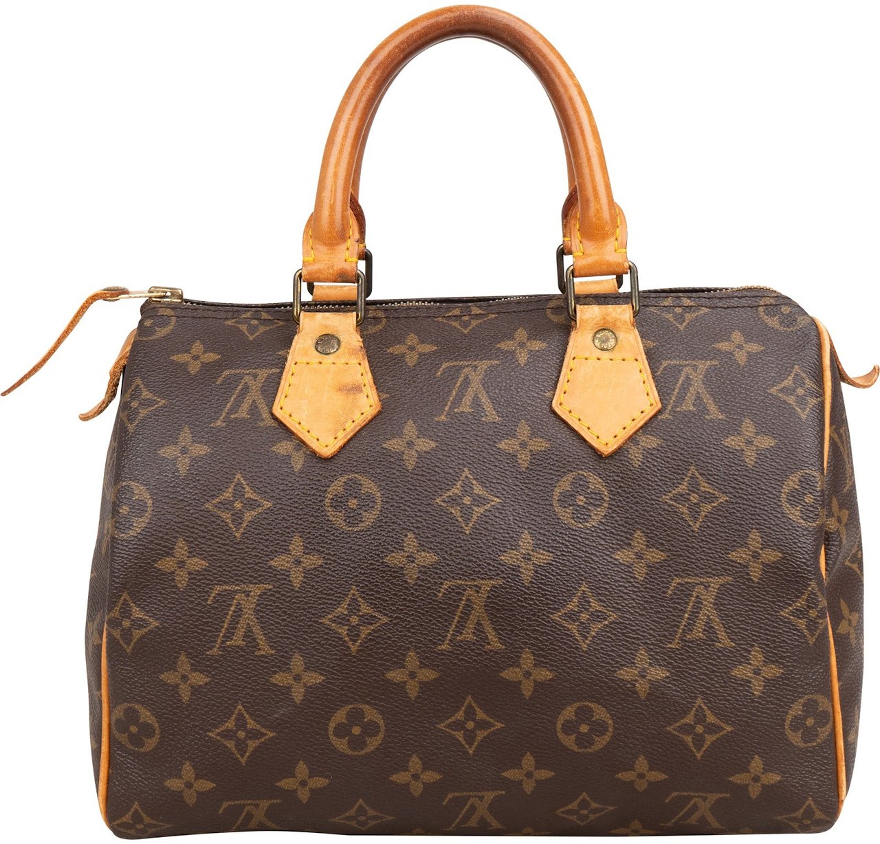 Louis Vuitton Monogram Canvas Speedy 25 Handbag Bruin