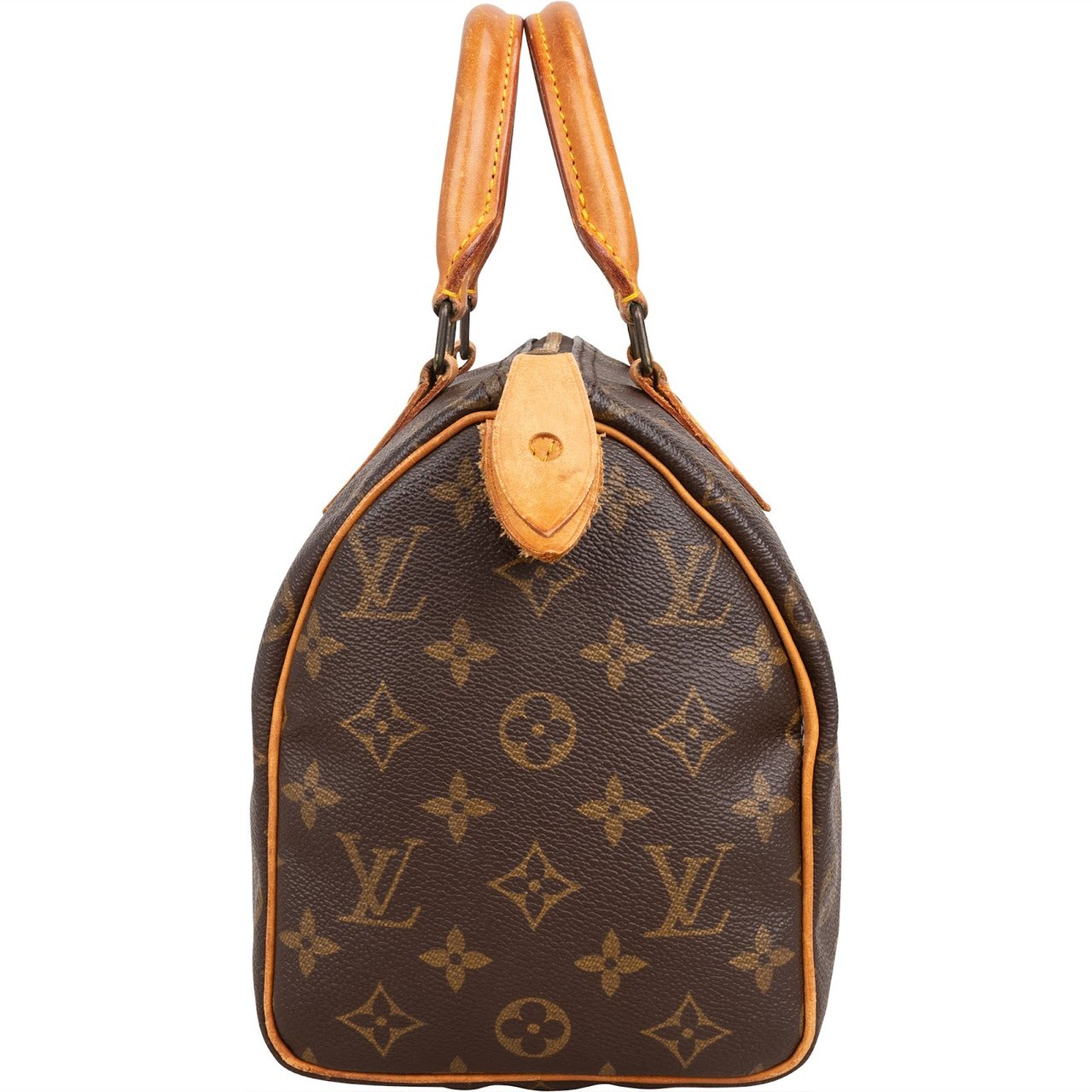 Louis Vuitton Monogram Canvas Speedy 25 Handbag Bruin
