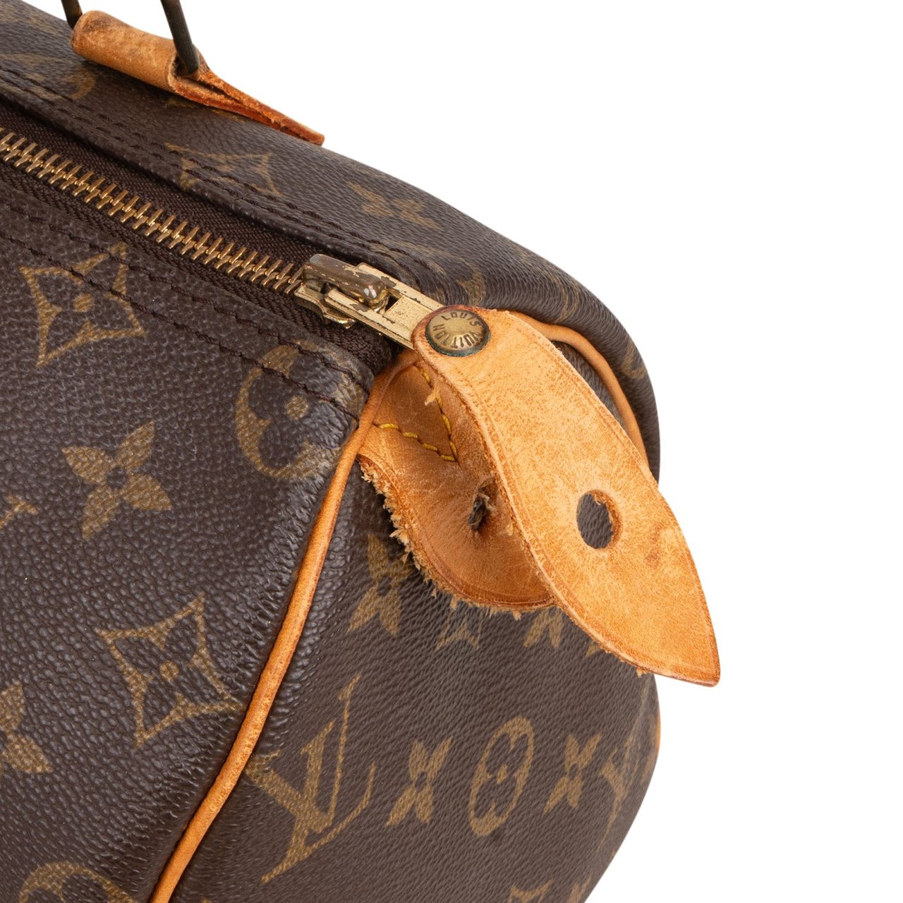 Louis Vuitton Monogram Canvas Speedy 25 Handbag Bruin