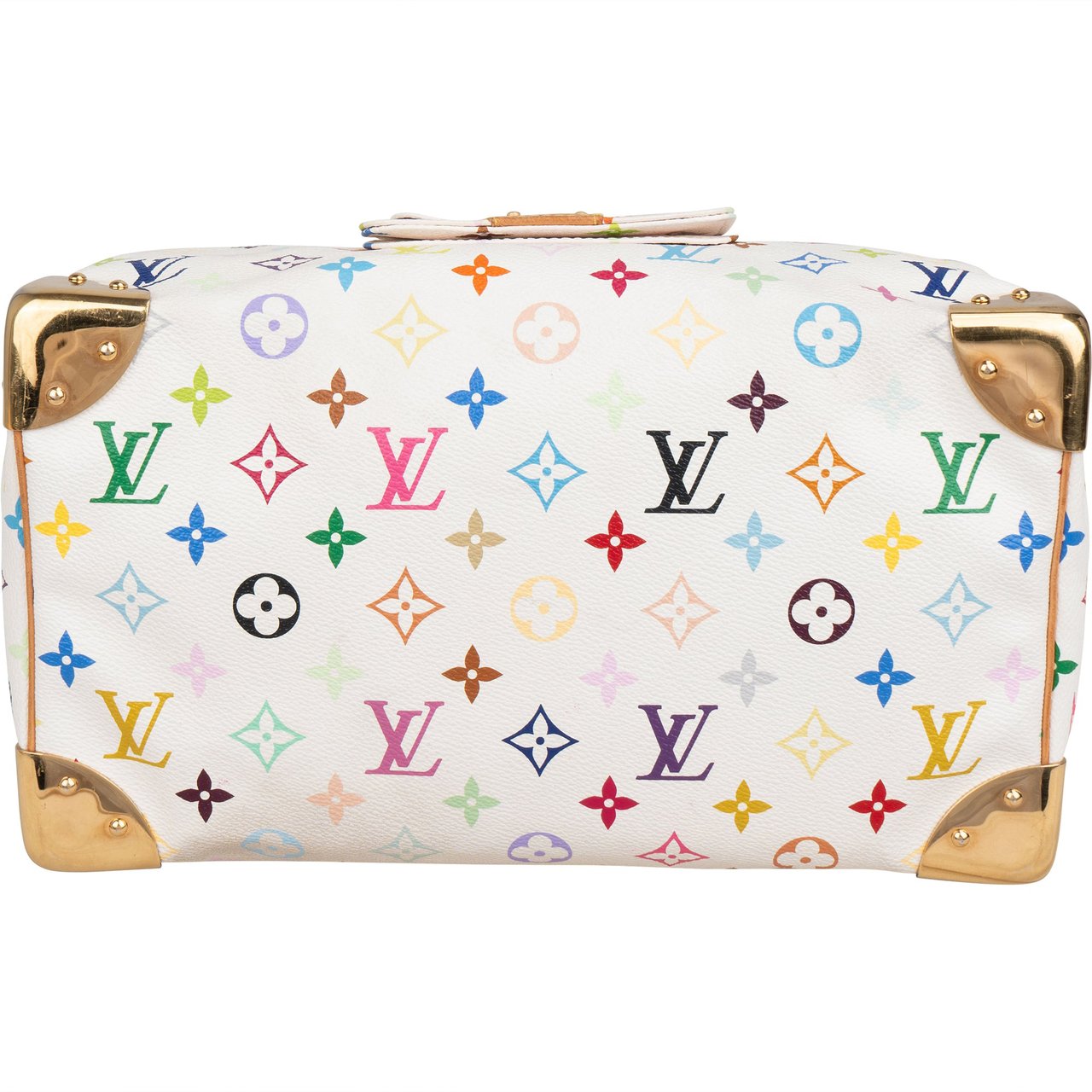 Louis Vuitton Canvas Murakami Multicolor Monogram Speedy 30 Handbag Wit