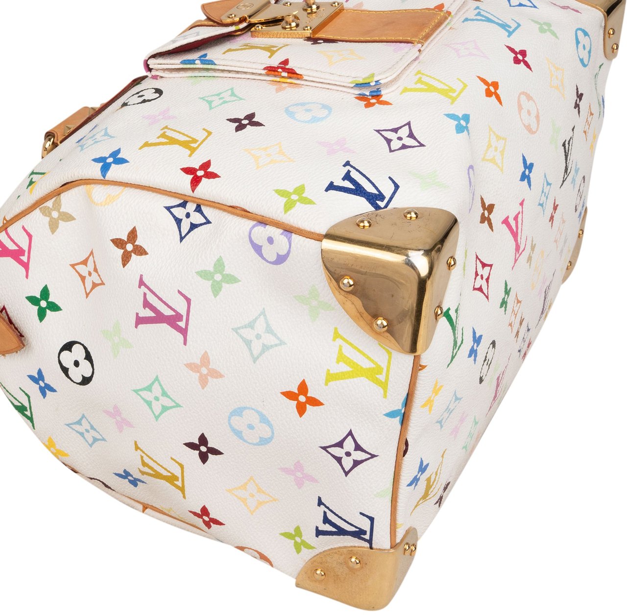 Louis Vuitton Canvas Murakami Multicolor Monogram Speedy 30 Handbag Wit