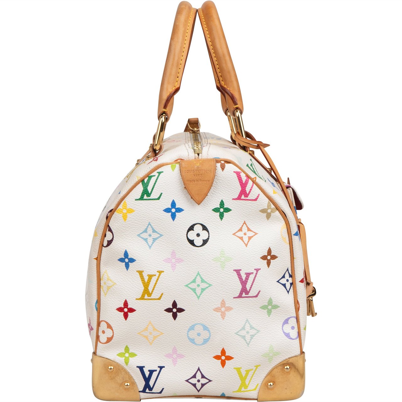 Louis Vuitton Canvas Murakami Multicolor Monogram Speedy 30 Handbag Wit