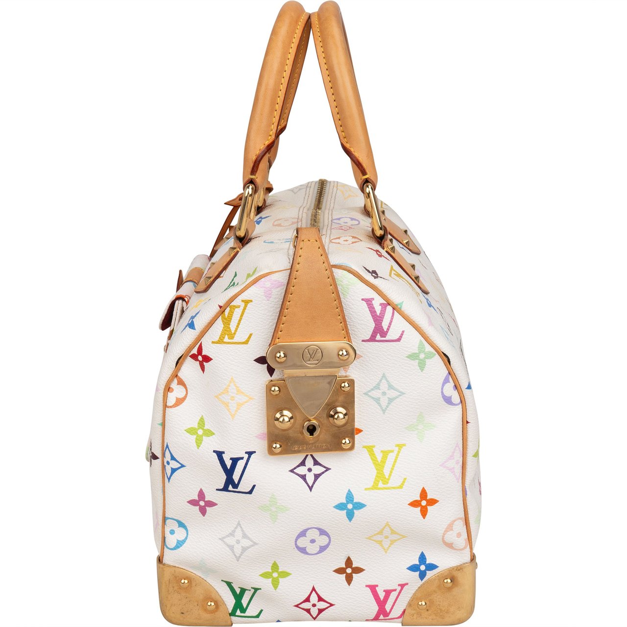 Louis Vuitton Canvas Murakami Multicolor Monogram Speedy 30 Handbag Wit