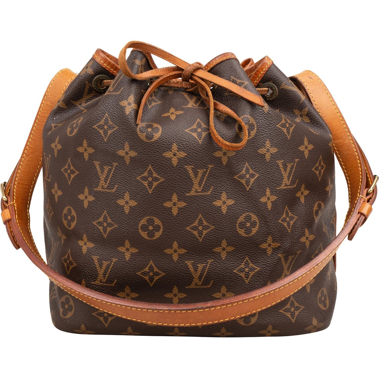 Louis Vuitton Monogram Canvas Sac Noé Petit Shoulder Bag Bruin