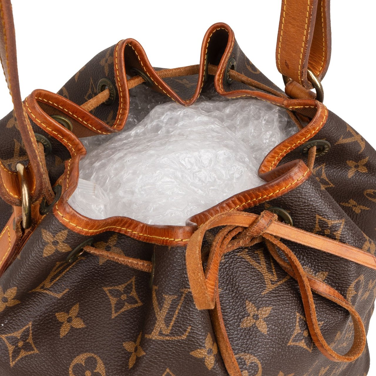 Louis Vuitton Monogram Canvas Sac Noé Petit Shoulder Bag Bruin