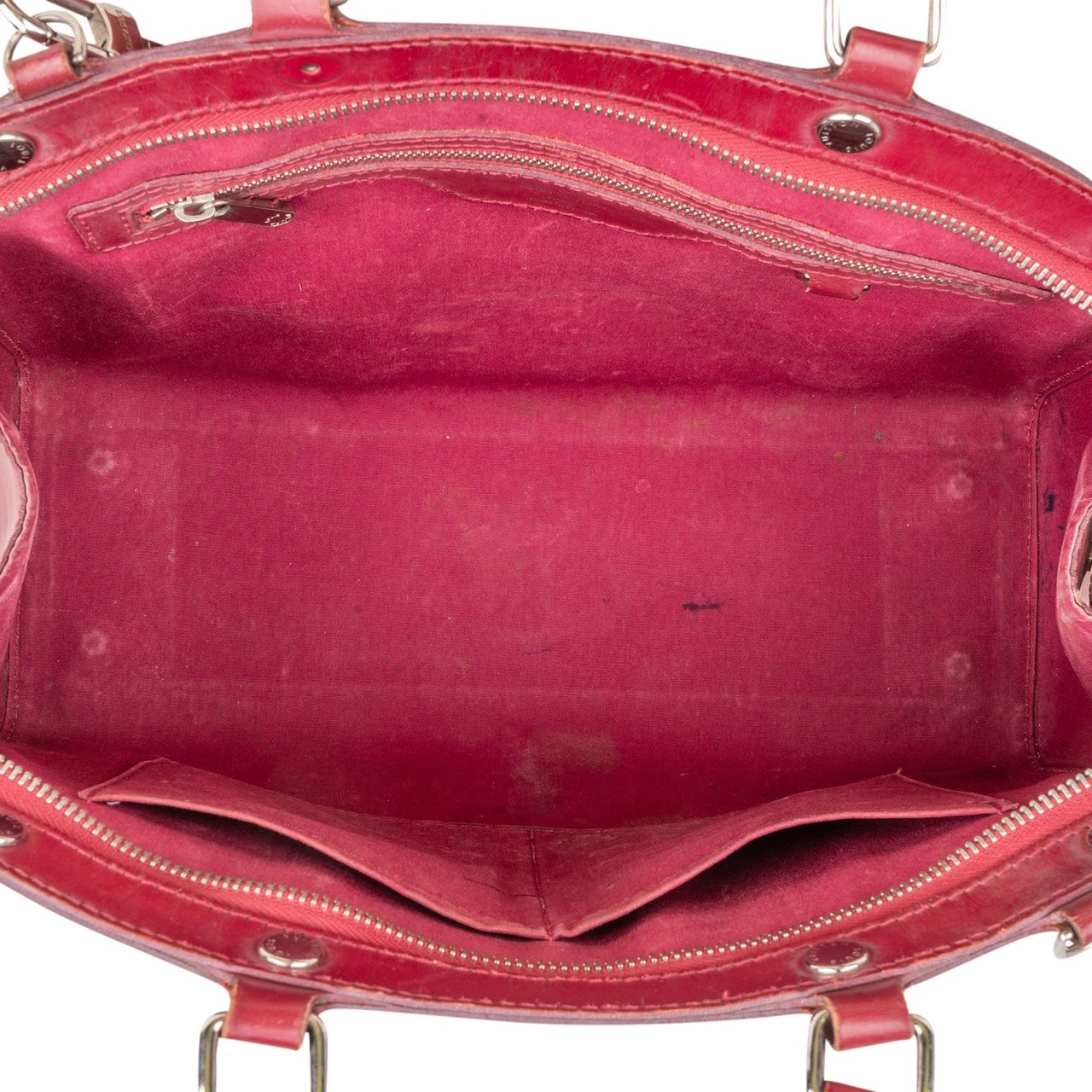 Louis Vuitton Pink Epi Leather Brea MM Handbag Rood