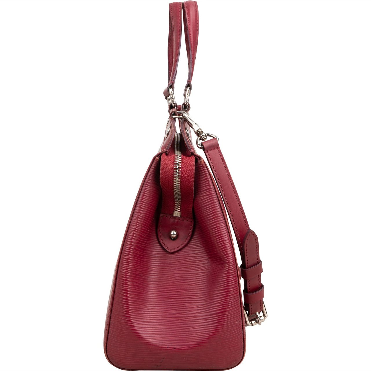 Louis Vuitton Pink Epi Leather Brea MM Handbag Rood