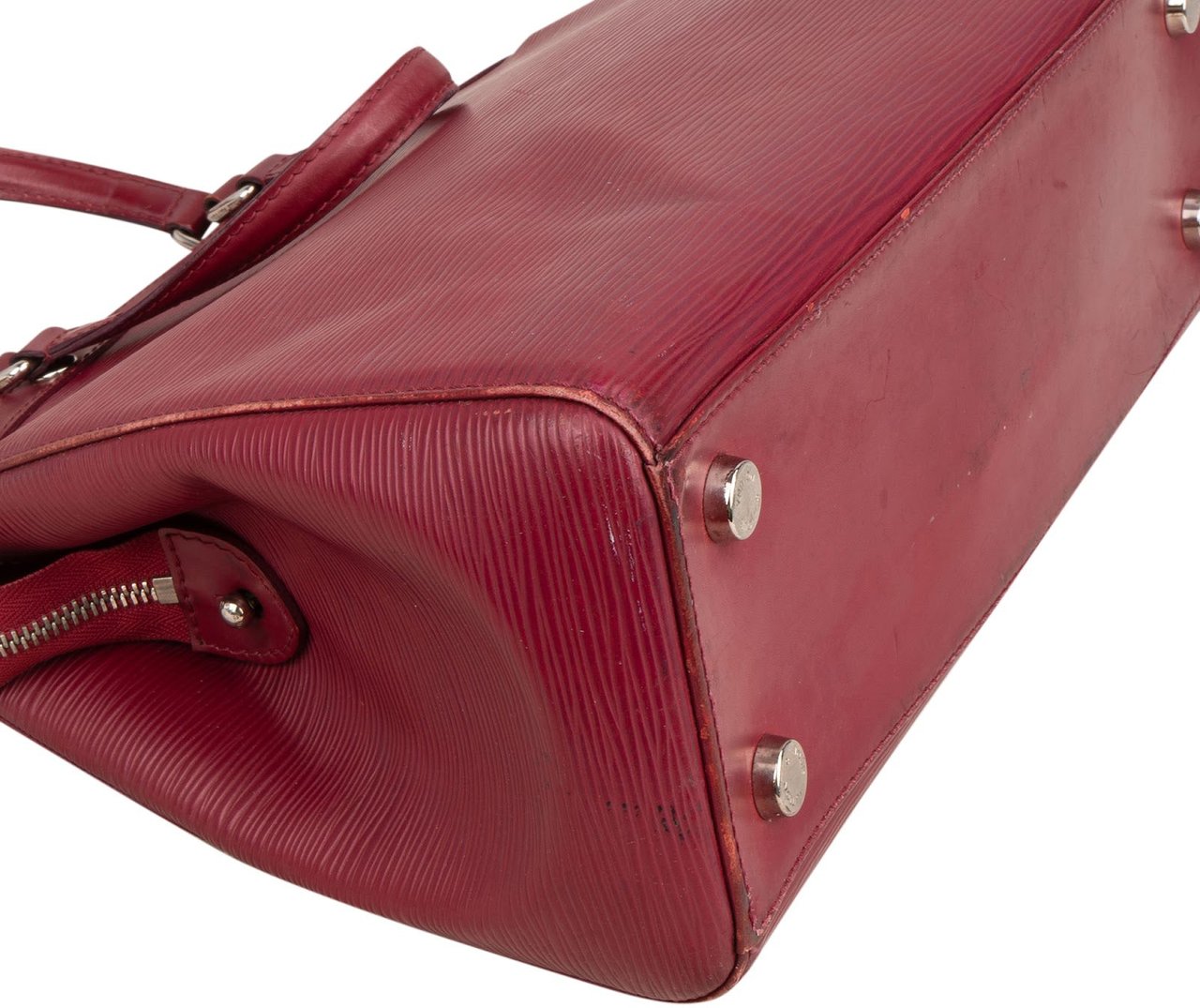 Louis Vuitton Pink Epi Leather Brea MM Handbag Rood