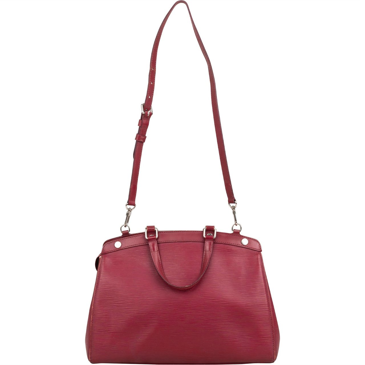 Louis Vuitton Pink Epi Leather Brea MM Handbag Rood
