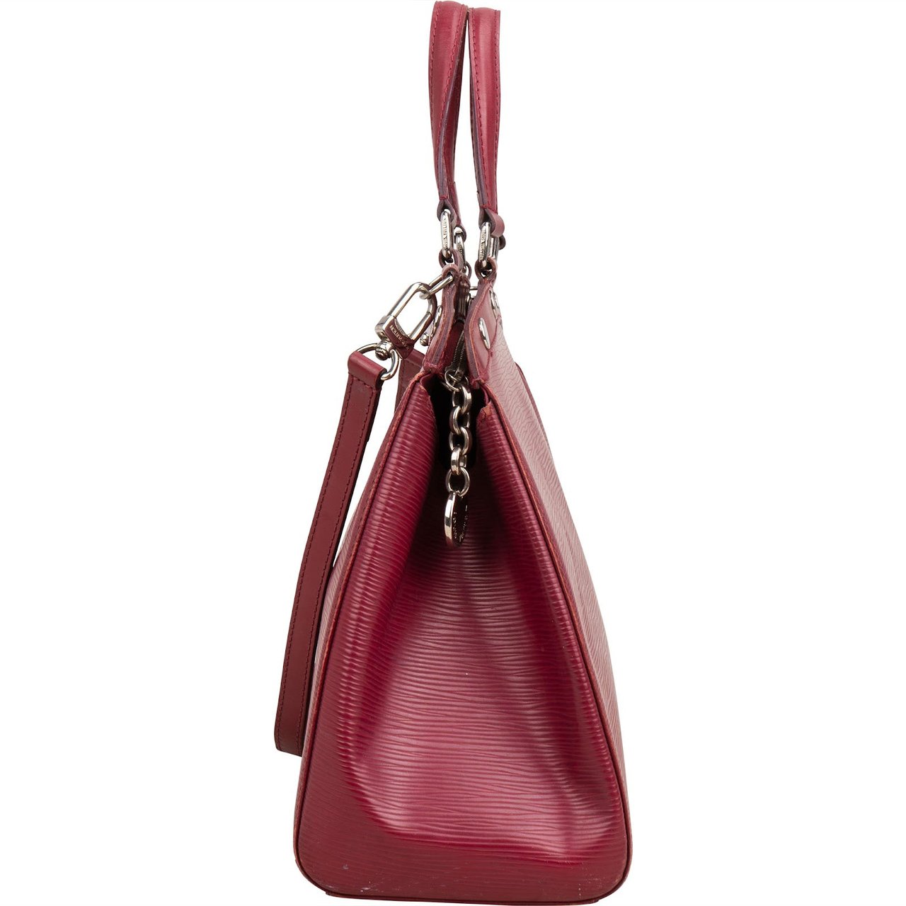 Louis Vuitton Pink Epi Leather Brea MM Handbag Rood
