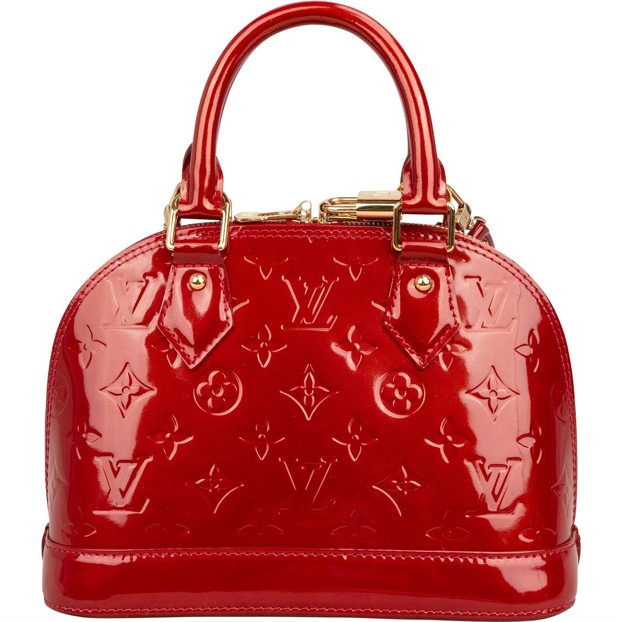 Louis Vuitton Monogram Vernis Alma BB Handbag Rood