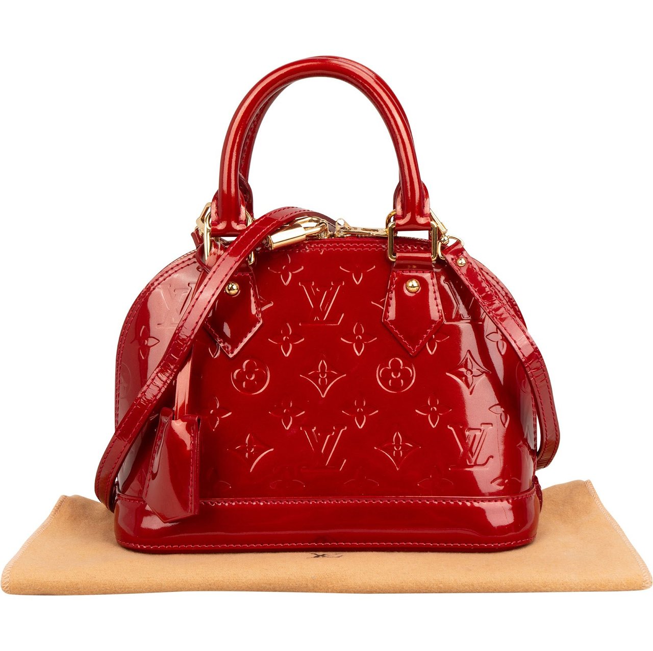 Louis Vuitton Monogram Vernis Alma BB Handbag Rood