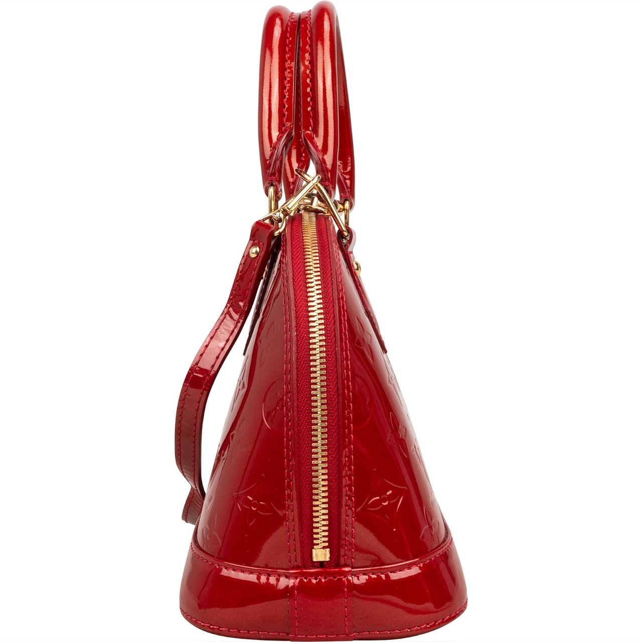 Louis Vuitton Monogram Vernis Alma BB Handbag Rood