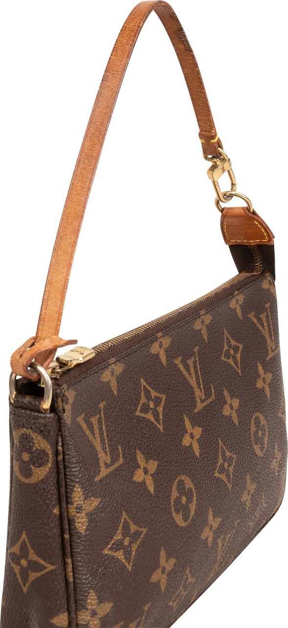 Louis Vuitton Monogram Canvas Pochette Accessoires Handbag Bruin