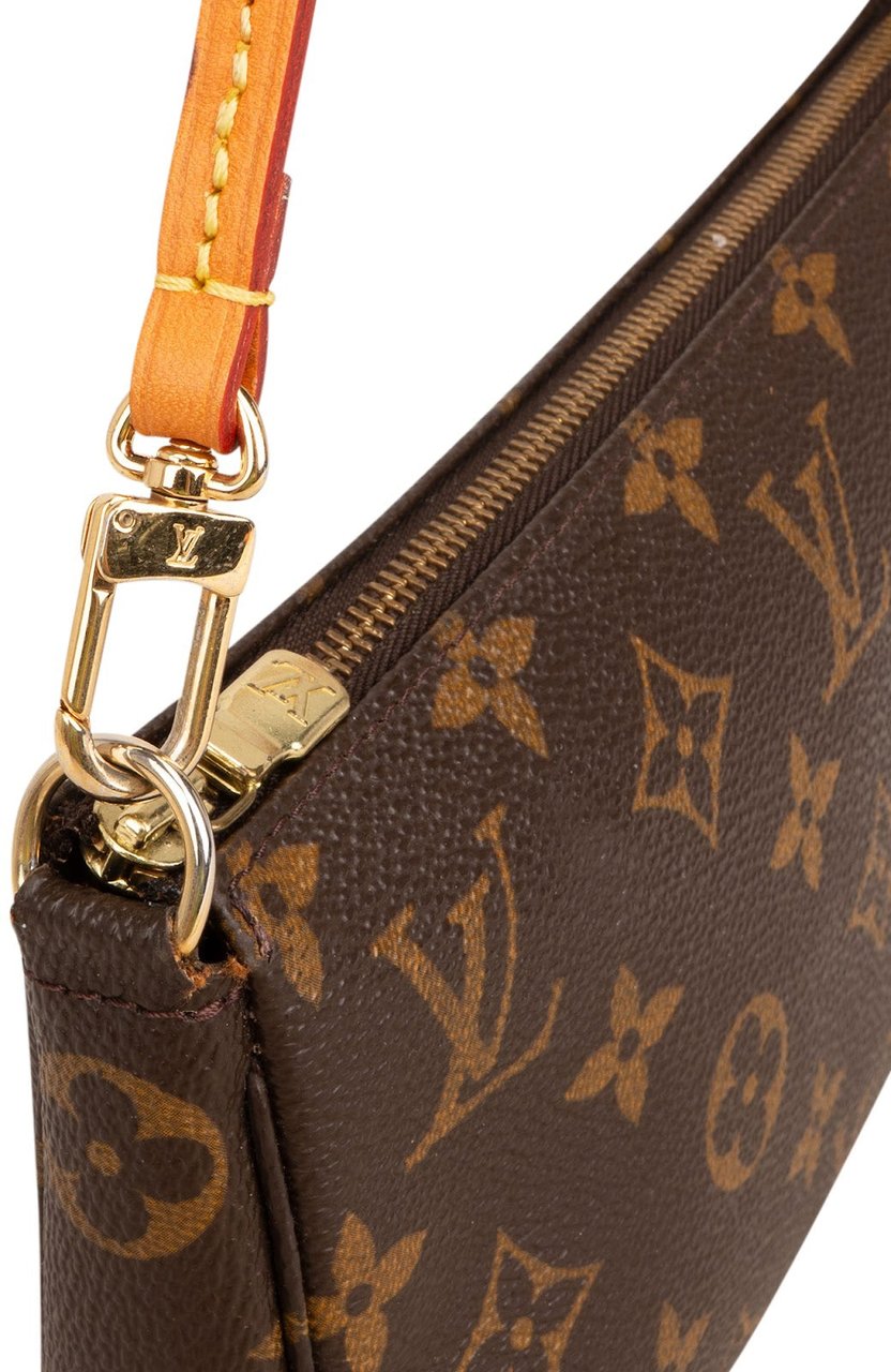 Louis Vuitton Monogram Canvas Pochette Accessoires Handbag Bruin